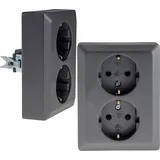 ChiliTec Schuko-Steckdose 2-fach Unterputz 1 St.