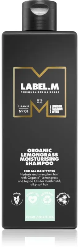 label.m Organic Lemongrass hydratisierendes Shampoo für alle Haartypen 300 ml