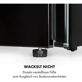 Klarstein Delaware Kühlschrank 75 l 45 cm hoch Schwarz