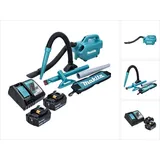 Makita DCL 184 RF Akku Staubsauger 18 V 54 mbar 0,5 l + 2x Akku 3,0 Ah + Ladegerät,