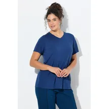 Ulla Popken Shirt in dunkelblau | Gr.: 42-44