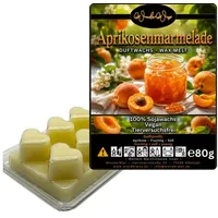 WonderWax Duftwachs WonderWax® Duftwachs 6 Herzen, (Würzige Aprikosenmarmelade), Duftrichtung: Würzige Aprikosenmarmelade