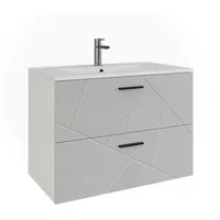Vicco Waschbeckenunterschrank Irma, 80 x 57 cm mit 2