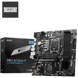 MSI B760M-P mATX Mainboard Sockel 1700, HDMI/DP/VGA