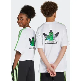 adidas Originals T-Shirt ADIDAS X MINECRAFT KIDS sportlicher Stil, kurze Ärmel, lockere Passform, für Kinder weiß 164 EU