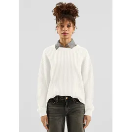 QS Strukturierter Pullover Beige L