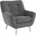 exxpo - sofa fashion Sessel Scandi Mikrofaser 87 x 92 x 92 cm Grau
