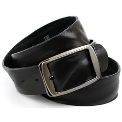 Ledergürtel ANTHONI CROWN, Damen, Gr. 115, schwarz, Leder, unifarben, casual,klassisch,modisch, Gürtel, pflanzlich gegerbtes Leder