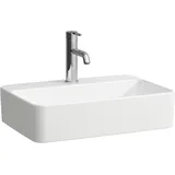 LAUFEN Savoy Waschtisch-Schale, 380x550x130mm, rechteckig, mit Überlauf, 1 Hahnloch, H8169450001041, Farbe: Weiß