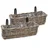 Spetebo Balkonkasten 44 x 17 cm Natur Komplettset