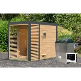 Karibu Ares 1 inkl. 9 kW Ofen + ext. Steuerung