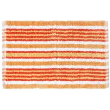 Homescapes Badematte Orange/Weiß Gestreift 60 x 40 cm