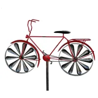 DanDiBo Ambiente Gartenstecker Metall Fahrrad XL 160 cm Rot