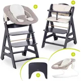 hauck Beta Plus Dark Grey 5-tlg. Newborn Set - Beige