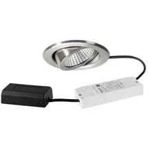 Brumberg LED-Einbaustrahler 6 W rund schwenkbar edelst