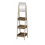 JV Möbel Elegantes Holzregal 25 x 147 x 30 cm Beige