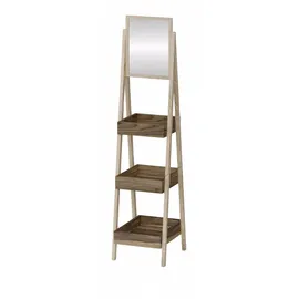 JV Möbel Elegantes Holzregal 25 x 147 x 30 cm Beige