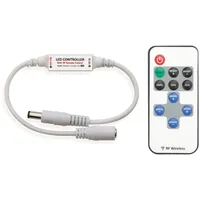 Perel Mini LED-Dimmer, 1 Kanal, mit RF-Fernbedienung, ideal für