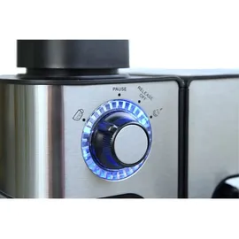 Maestro MR-411 schwarz/silber mit Milchaufschäumer und Tassenwärmer
