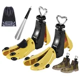 JJDPARTS Schuhspanner für Damen und Herren, verstellbare Unisex-Stiefelbreite Füße (2 Stück, für Damengröße 43-42, Herren 42-47), Gelb (2er-Pack für Damen Größe 9–14, Herren 8–13), For Women size - For Women size 9-14, Men's 8-13