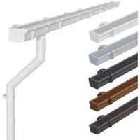 Inefa Dachrinnen Set Gartenhaus, NW68 / 68mm Kastenrinne Weiß