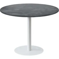 Restootab Tisch Rome weiß Ø120cm - Modell metallisierter Schiefer