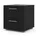 VCM Nachtschrank Petra 40 x 40 x 42 cm Schwarz