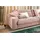 KAWOLA Ecksofa XL Lana Cord Recamiere rechts rosa