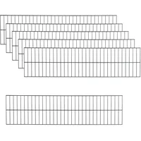 Estexo - Gartenzaun Zaunelemente Doppelstabmattenzaun 6er Set Ral 7016)