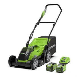 Greenworks G40LM35K2X inkl. 2 x 2,0 Ah