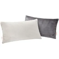 S.Oliver Double soft 2er-Pack Flausch anthrazit/hellgrau Größe 30x50 cm