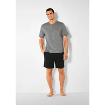 s.Oliver Pyjama grau/schwarz XL