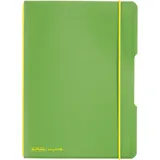 Herlitz 11361540 Notizheft A5, LIN , 80 g/qm) 40 Blatt, hellgrün,