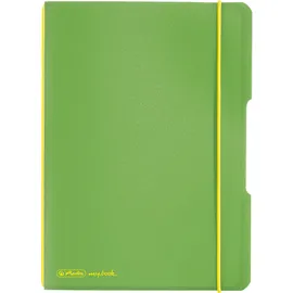 Herlitz 11361540 Notizheft A5, LIN , 80 g/qm) 40 Blatt, hellgrün,
