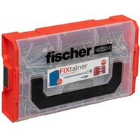 Fischer Schraubenset FIXtainer PowerFast II TX, 6 verschiedene Größen + 2 Bits, 702-teilig