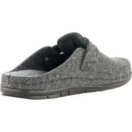 ROHDE Herren Pantoffel aus recyceltem Softfilz Riemen mit Schnalle Rodigo-H 6747, Größe:45 EU, Farbe:Grau - 45