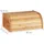 Relaxdays Brotkasten Bambus breit braun, 40x16.5x27.5 cm
