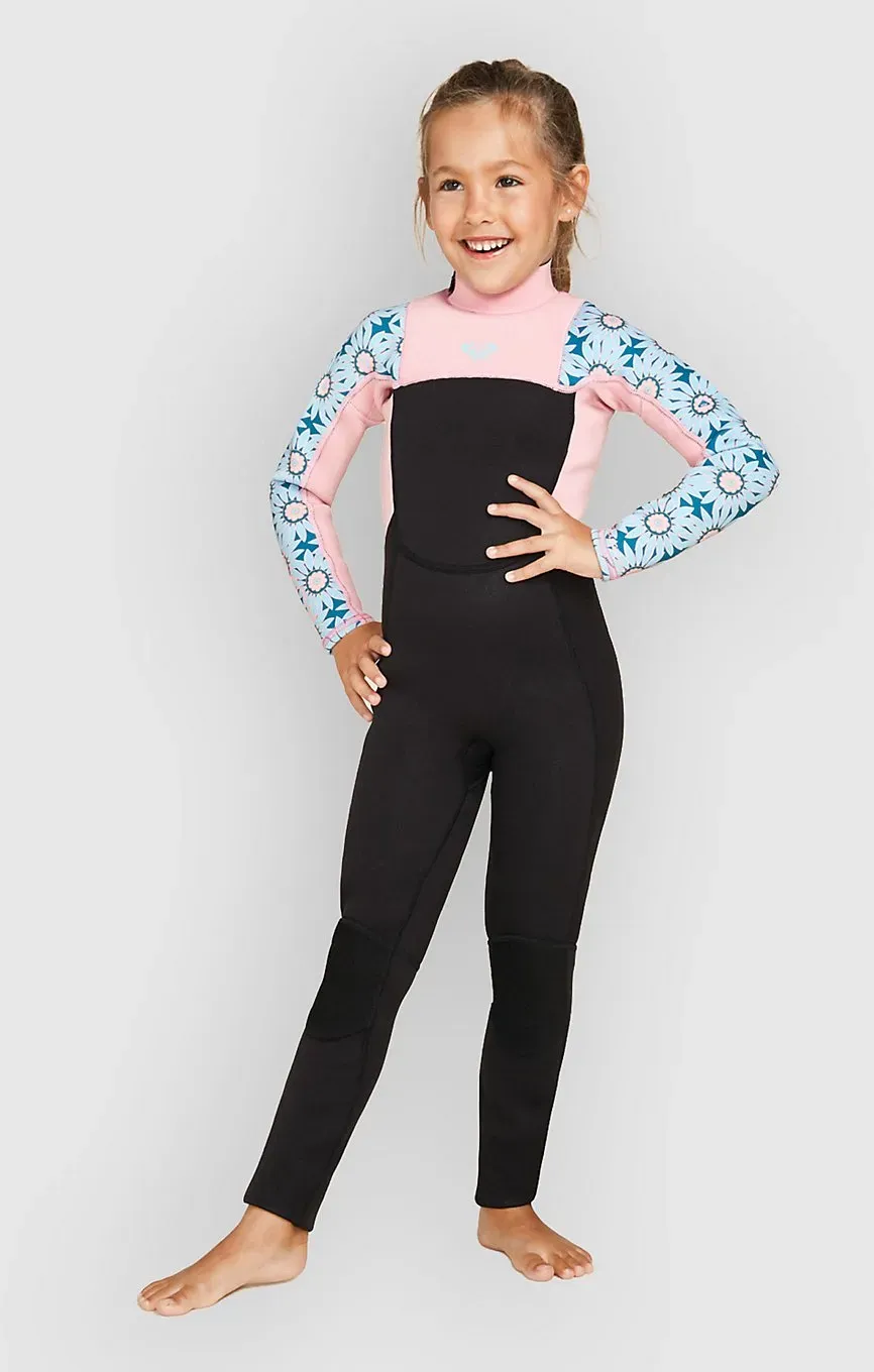 Roxy 3/2 Prologue Tny Bz Flck Kids Neoprenanzug crystal teal sol flower Gr. 04