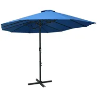 VidaXL Sonnenschirm mit Aluminium-Mast 460x270 cm Blau