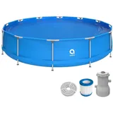 Avenli Frame Pool Set rund 420 x 84 cm inkl. Filterpumpe