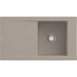 Villeroy & Boch Timeline 50 rechts Einbauspüle keramik almond Handbetätigung 900 x 510 mm