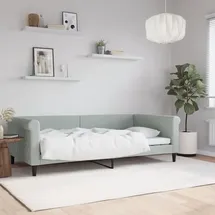 vidaXL Tagesbett 100 x 200 cm Hellgrau