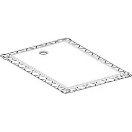 Geberit Setaplano 100x80cm, Höhe 4,5 cm, weiß-alpin, 154.262.11.1