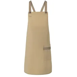 Latzschürze Urban-Look "LS 38" - kieselbeige