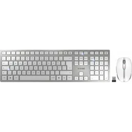 Cherry DW 9100 Slim weiß/silber, USB/Bluetooth, CH (JD-9100CH-1)