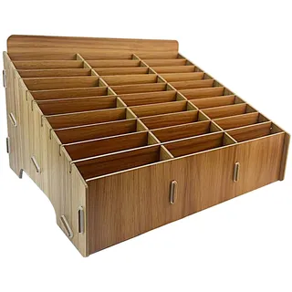 Jyvex 30 Fächer Handygarage Schule Handy Aufbewahrungsbox Handy Aufbewahrungs Klassenzimmer, Multi-Grid-Telefonbox,Handy-Desktop-Organizer für Klassen Zimmer Büro Tagungsraum