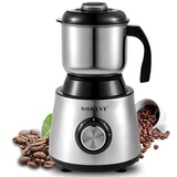 SOKANY 500W Kaffeemühle Elektrisch, Elektrische Kaffeemühle Edelstahl mit 2 Mahleinstellungen, Coffee Grinder, 300g große Kapazität Gewürzmühle für Kaffeebohnen, Kräuter, Nüsse, Körner