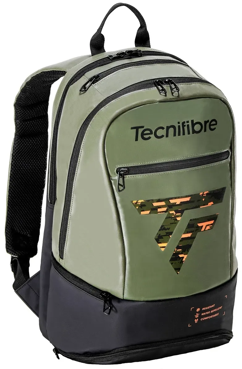 Tecnifibre Rucksack Tour Endurance (Schuhfach, Schlägerfach) 2024 khakigrün 48x34x22cm