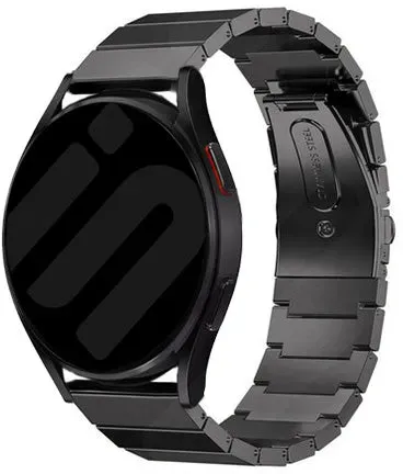 Strap-it Oneplus Watch Armband Stahl 'Premium' für OnePlus Watch 4  - 47mm - Schwarz - Butterfly-Verschluss