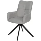 Livetastic Armlehnstuhl, Beige, Metall, Textil, eckig, 56x90x64 cm, Esszimmer, Stühle, Esszimmerstühle, Armlehnenstühle